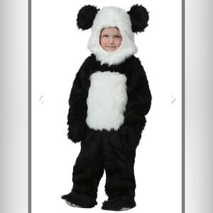 Kids Panda Costume - Black and White
